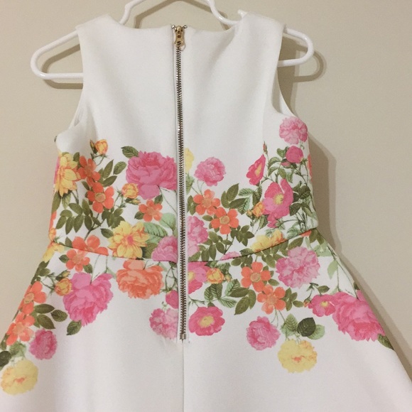 GB Girls; Floral Placement Fit-And-Flare Dress - Picture 5 of 7